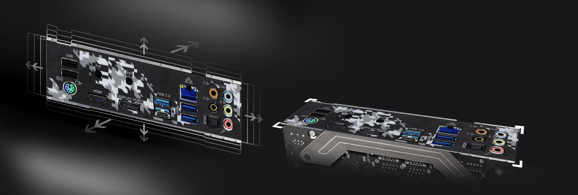 Flexible Integrated I/O Shield